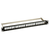 Patch Panel 24 porty Keystone do szafy RACK 19"