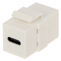 Złącze keystone FX-USB-C białe