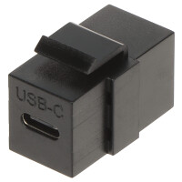 Złącze keystone FX-USB-C/B czarne