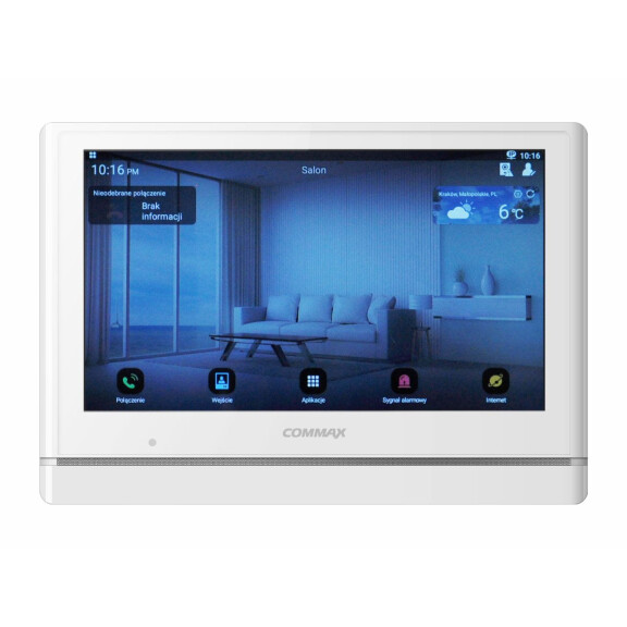 Monitor IP 10" CIOT-1000YN WHITE Commax