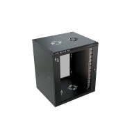 Szafa RACK wisząca 19" 12U 450 szkło czarna