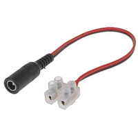 Gniazdo zasilania GT-1L 2.1/5.5mm na kablu 0.2m
