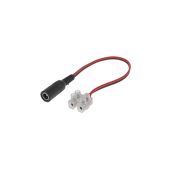 Gniazdo zasilania GT-1L 2.1/5.5mm na kablu 0.2m