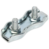 Zacisk krzyżowy liny stalowej ZLK-4 mm