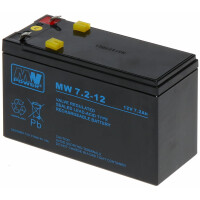 Akumulator MW 7.2-12 AGM 12V 7,2Ah MW Power