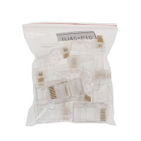 Wtyk modularny RJ45*P10 kat.5e opakowanie 10 sztuk