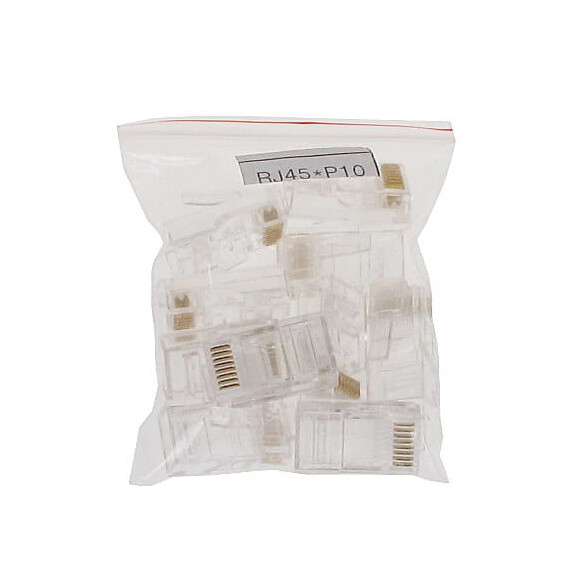 Wtyk modularny RJ45*P10 kat.5e opakowanie 10 sztuk