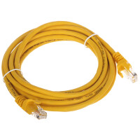 Patchcord RJ45/3.0-YELLOW kat.5e zółty 3.0m