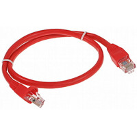 Patchcord RJ45/0.5-RED kat.5e UTP czerwony 0.5m