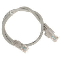 Patchcord RJ45/0.5-GREY kat.5e UTP szary 0,5m
