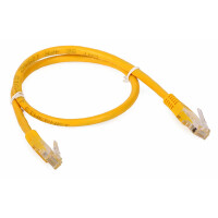 Patchcord RJ45/0.5-YELLOW kat.5e UTP żółty 0,5m
