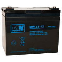 Akumulator MW 33-12 AGM 12V 33Ah MW Power
