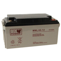 Akumulator MWL 65-12 AGM 12V 65Ah MW Power