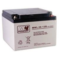 Akumulator MWL 28-12B AGM 12V 28Ah MW Power