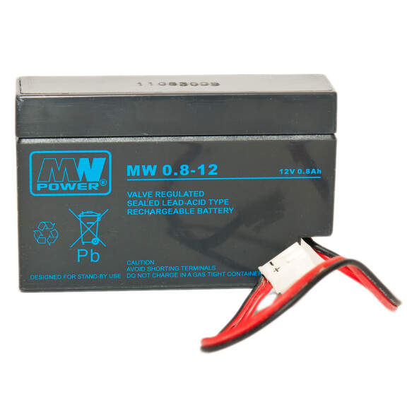 Akumulator MW 0.8-12 AGM 12V 0,8Ah MW Power