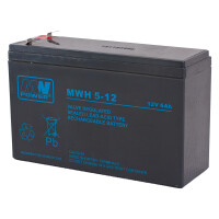Akumulator MWH 5-12 AGM 12V 6Ah MW Power
