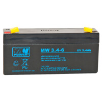 Akumulator MW 3.4-6 AGM 6V 3.4Ah MW Power