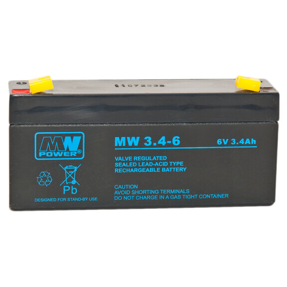 Akumulator MW 3.4-6 AGM 6V 3.4Ah MW Power