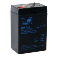 Akumulator MW 5-6 AGM 6V 5Ah MW Power