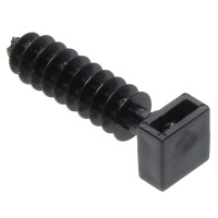Trzymak kablowy wciskany czarny D-10*P100 opak/100