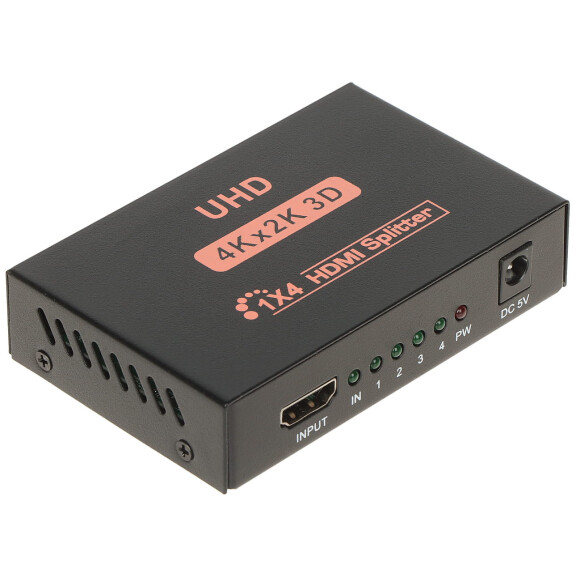 Rozgałęźnik 1 na 4 wyjścia HDMI-SP-1/4-V1