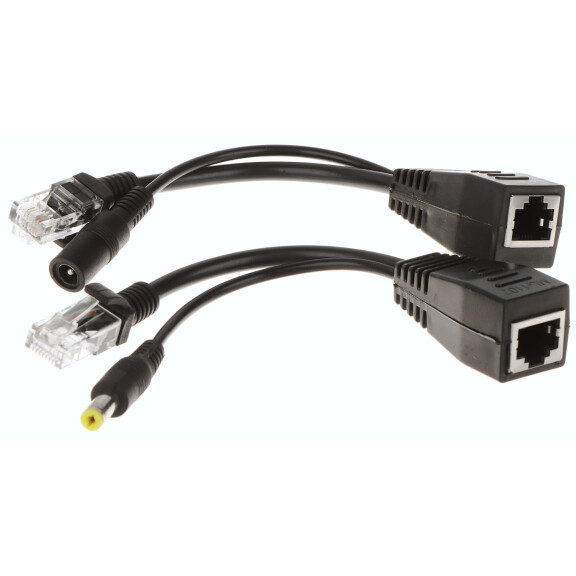 Adapter do zasilania po skrętce POE-UNI-B czarny