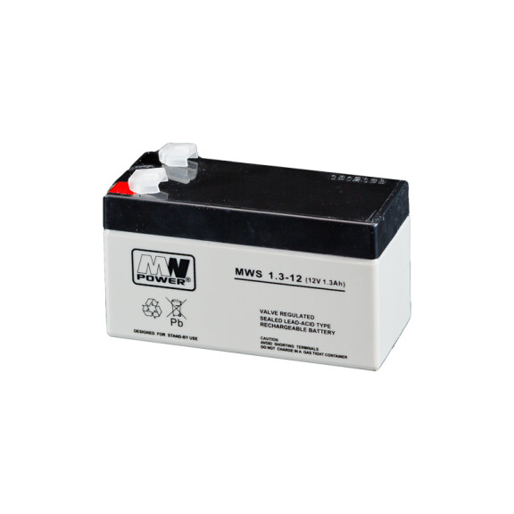 Akumulator MWS 1.3-12 AGM 12V/1.3AH-MWS