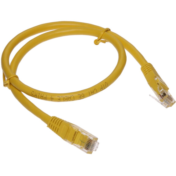 Patchcord RJ45/6/0.5-YELLOW kat.6 żółty 0.5m