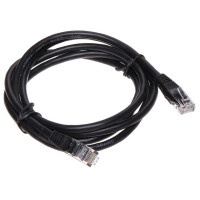 Patchcord RJ45/6/1.5-BLACK kat.6 czarny 1.5m