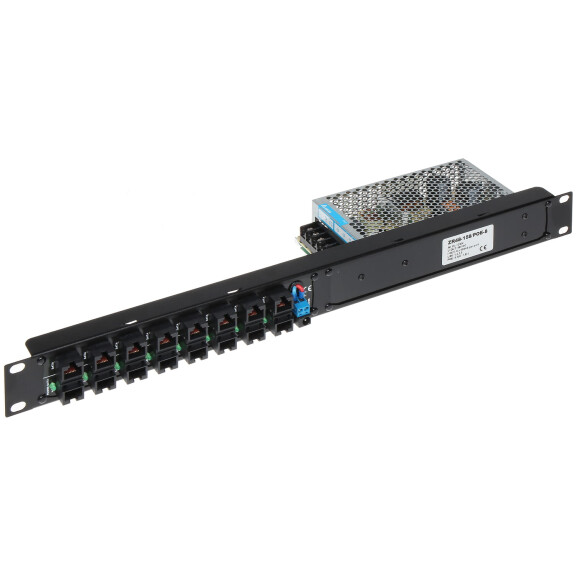 Panel 8-portowy z zasilaczem ZR48-158/POE-8