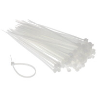 Opaska kablowa biała OPC-100x2.5/W*P100 op. 100szt