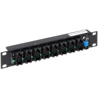 Patch panel POE-8/R10 do szafy RACK 10" 1U
