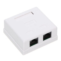 Gniazdo zakończeniowe RJ45-2G2 podwójne kat.5