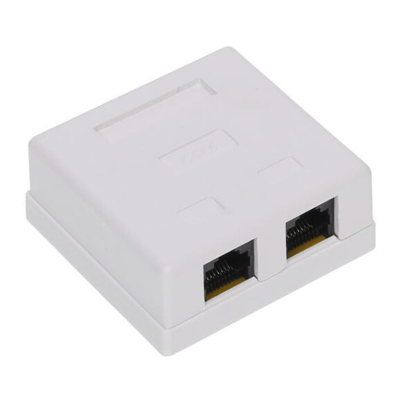 Gniazdo zakończeniowe RJ45-2G1/6 kat.6 podwójne
