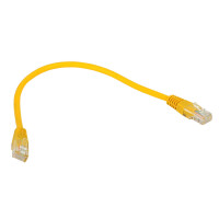 Patchcord RJ45/0.25-YELLOW kat.5e UTP żółty 0.25m