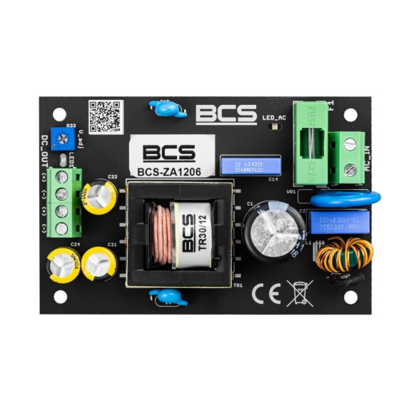 Zasilacz impulsowy BCS-ZA1206 12V 6A