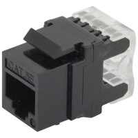 Moduł keystone RJ-45 UTP kat.5e czarny