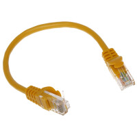 Patchcord RJ45/0.2-YELLOW kat.5e żółty 0.2m