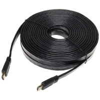 Kabel HDMI-10-FL płaski wtyki proste 10m v1.4