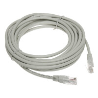 Patchcord RJ45/5.0-GREY kat.5e UTP szary 5m