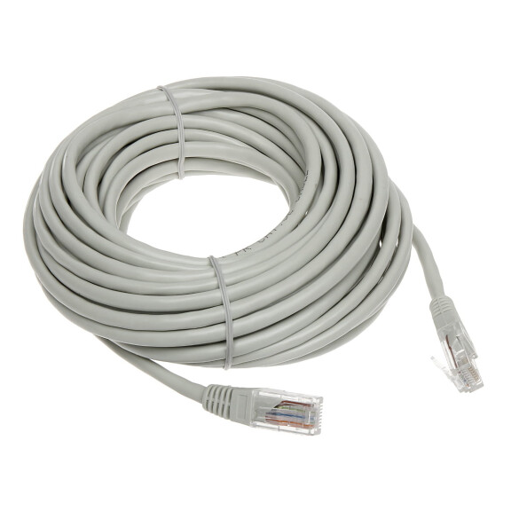 Patchcord RJ45/10-GREY kat.5e UTP szary 10m