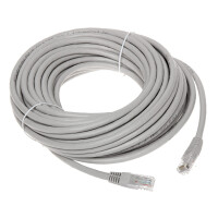 Patchcord RJ45/6/15-GREY UTP kat.6 szary 15m