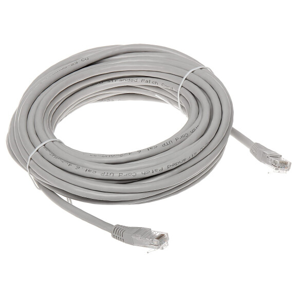 Patchcord RJ45/6/10-GREY UTP kat.6 szary 10m