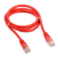 Patchcord RJ45/1.0-RED kat.5e UTP czerwony 1m