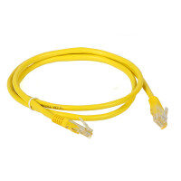 Patchcord RJ45/1.0-YELLOW kat.5e UTP żółty 1m