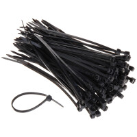 Opaska kablowa czarna OPC-100X2.5/B*P100 op.100szt