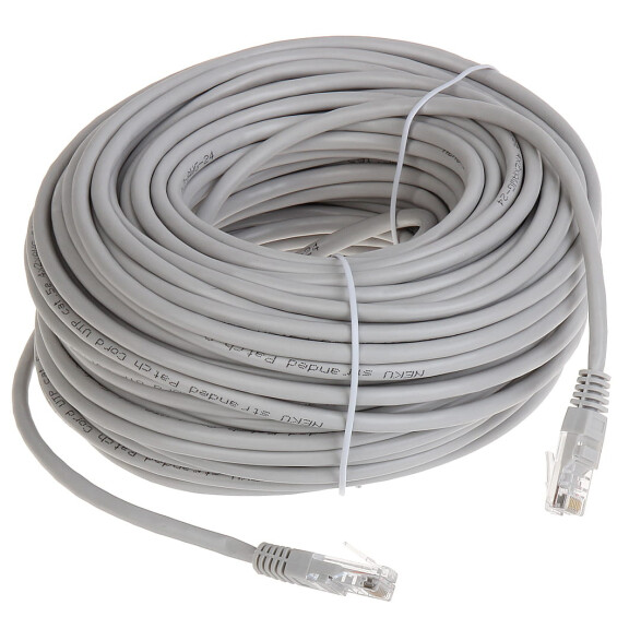 Patchcord RJ45/40-GREY UTP kat.5e szary 40m