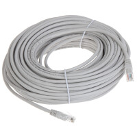 Patchcord RJ45/30-GREY UTP kat.5e szary 30m