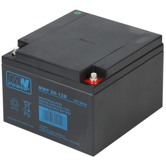 Akumulator MWP 26-12B AGM 12V/26AH-MWP