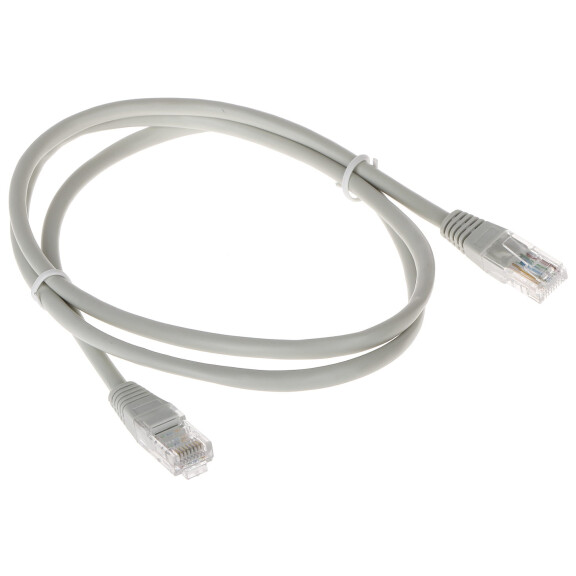 Patchcord RJ45/1.0-GREY kat.5e UTP szary 1m